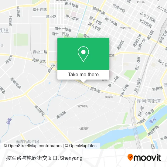 揽军路与艳欣街交叉口 map