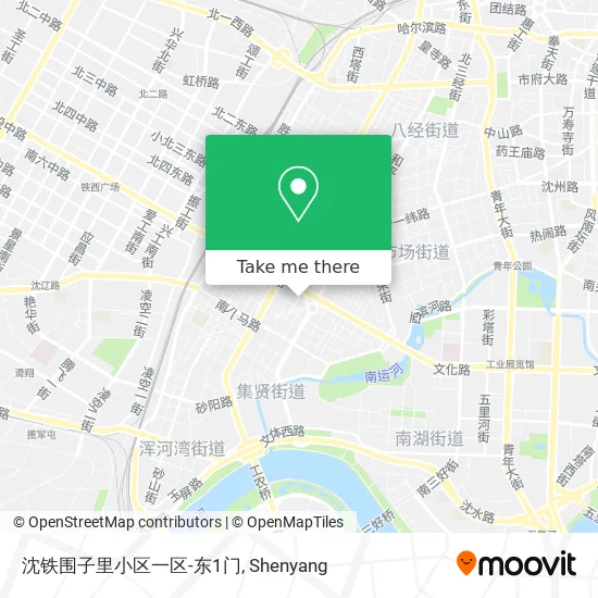 沈铁围子里小区一区-东1门 map