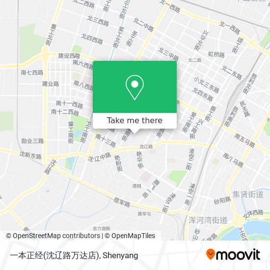 一本正经(沈辽路万达店) map