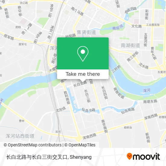 长白北路与长白三街交叉口 map