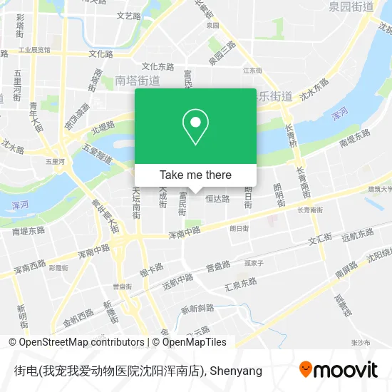 街电(我宠我爱动物医院沈阳浑南店) map