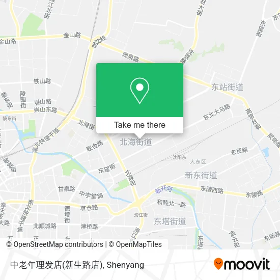 中老年理发店(新生路店) map