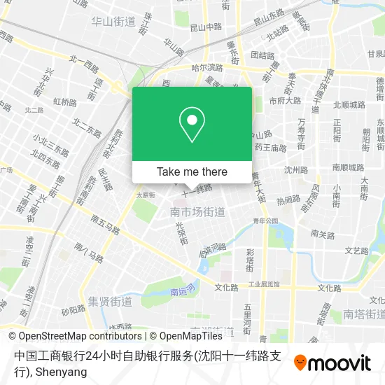 中国工商银行24小时自助银行服务(沈阳十一纬路支行) map