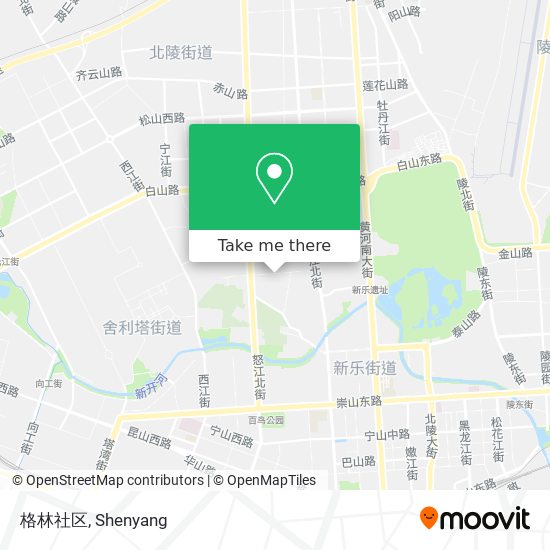 格林社区 map