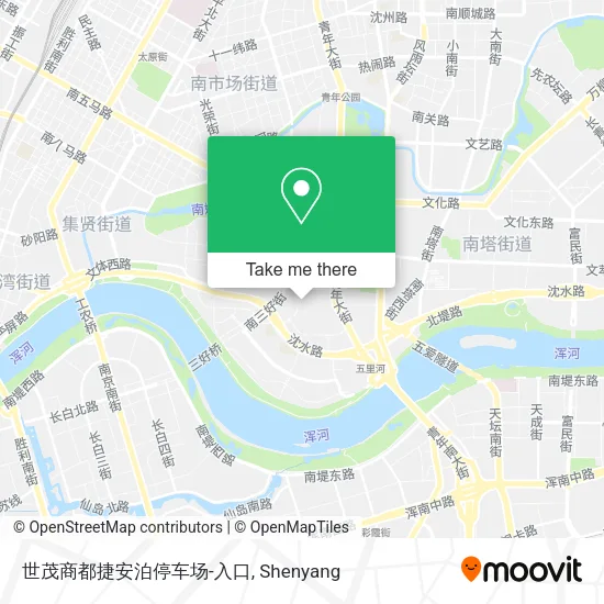 世茂商都捷安泊停车场-入口 map