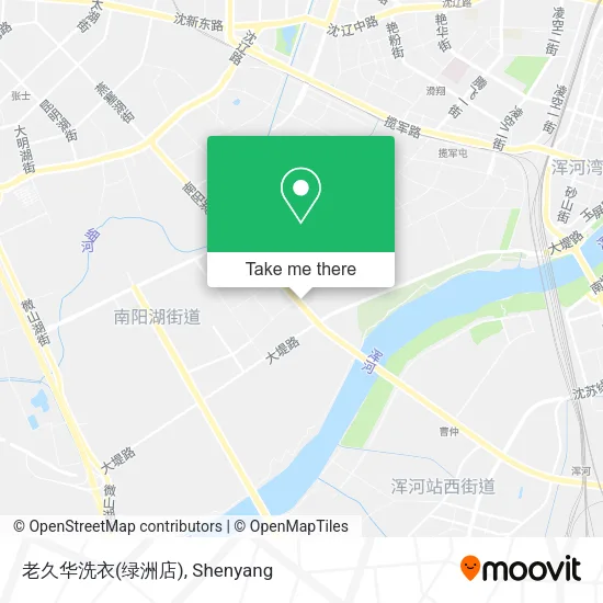 老久华洗衣(绿洲店) map