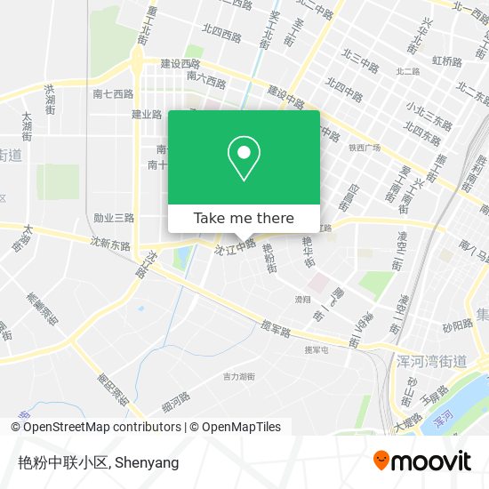 艳粉中联小区 map