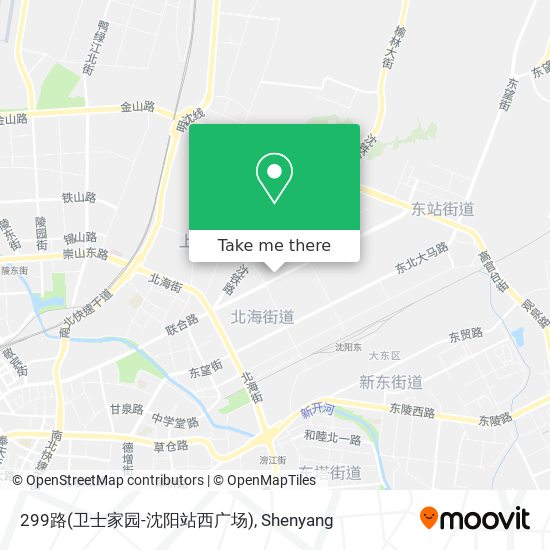 299路(卫士家园-沈阳站西广场) map