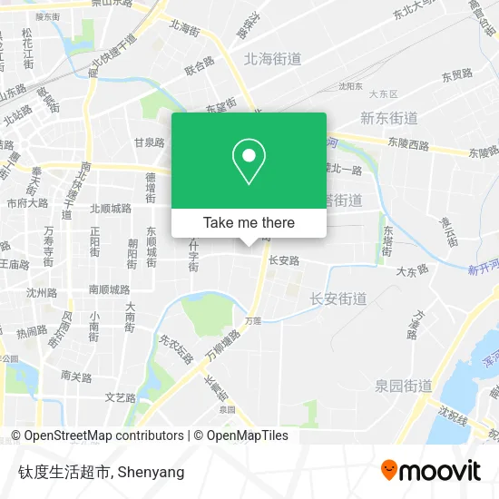 钛度生活超市 map