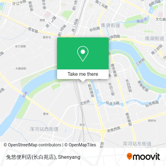 兔悠便利店(长白苑店) map