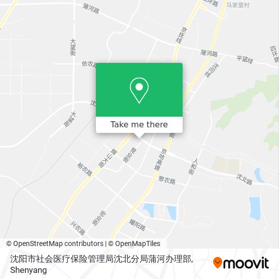 沈阳市社会医疗保险管理局沈北分局蒲河办理部 map