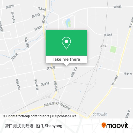 营口港沈北陆港-北门 map