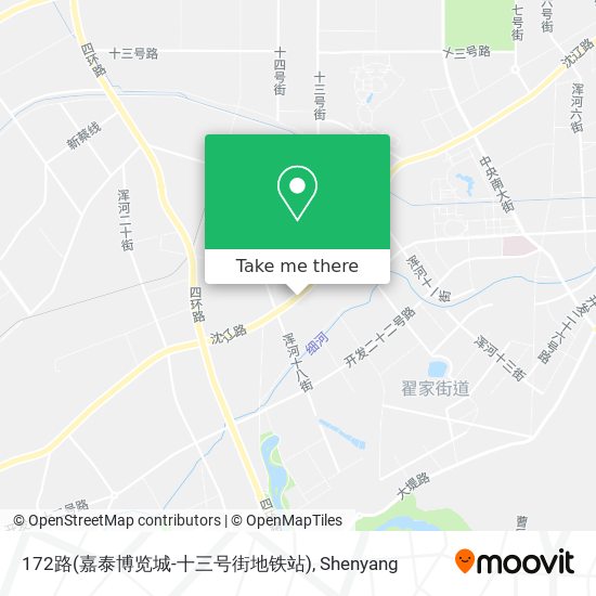 172路(嘉泰博览城-十三号街地铁站) map