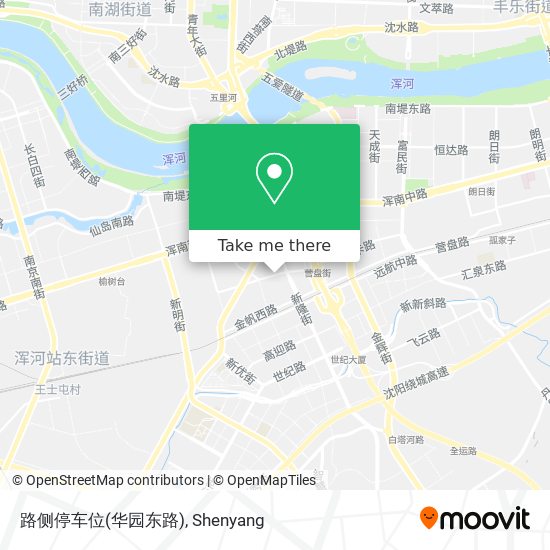 路侧停车位(华园东路) map