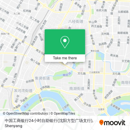 中国工商银行24小时自助银行(沈阳方型广场支行) map