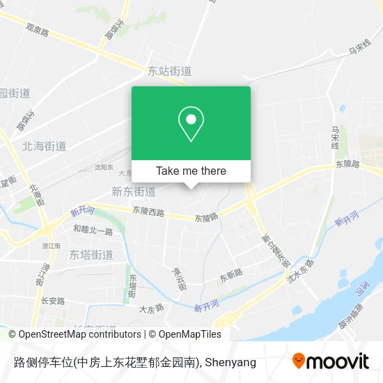路侧停车位(中房上东花墅郁金园南) map