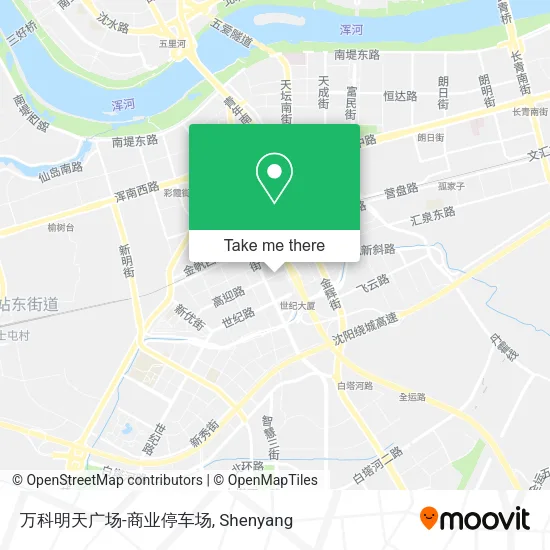 万科明天广场-商业停车场 map