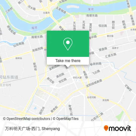 万科明天广场-西门 map