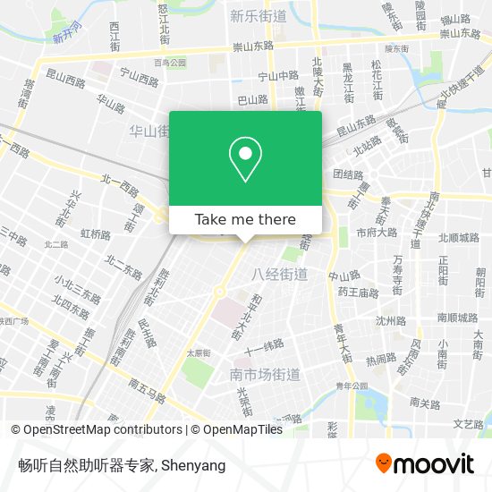 畅听自然助听器专家 map
