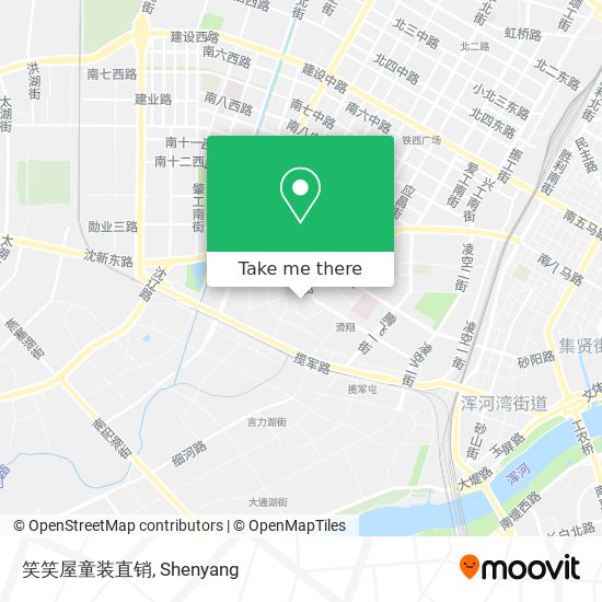 笑笑屋童装直销 map