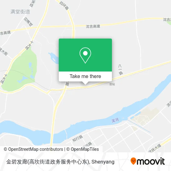 金碧发廊(高坎街道政务服务中心东) map