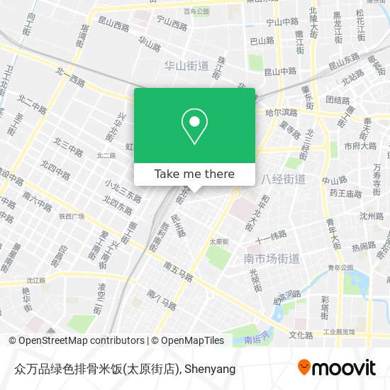 众万品绿色排骨米饭(太原街店) map