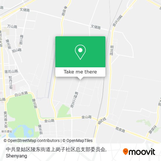 中共皇姑区陵东街道上岗子社区总支部委员会 map