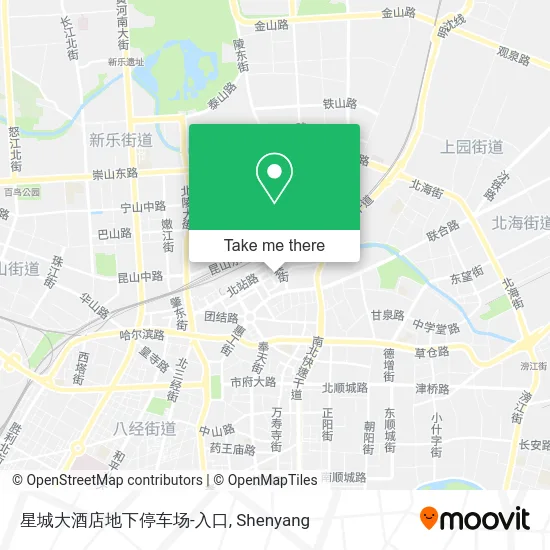 星城大酒店地下停车场-入口 map
