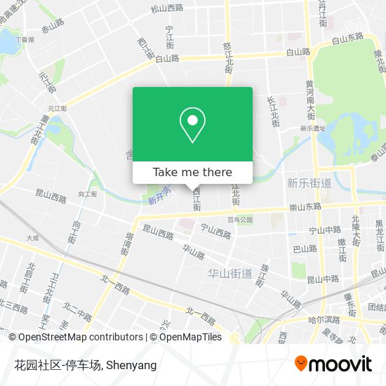 花园社区-停车场 map