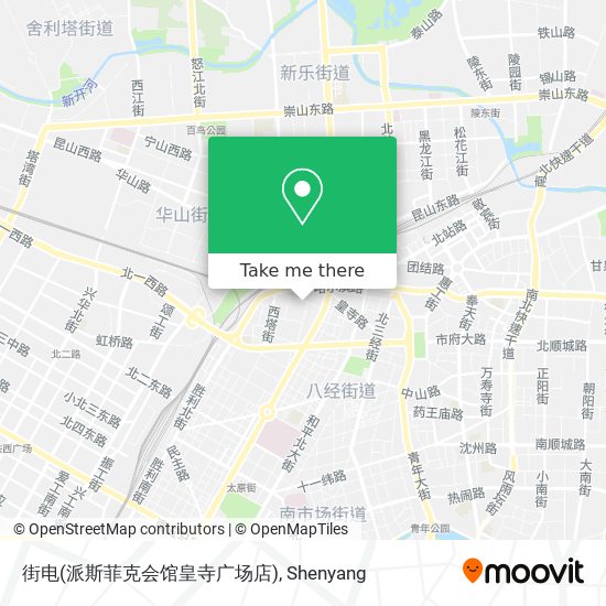 街电(派斯菲克会馆皇寺广场店) map