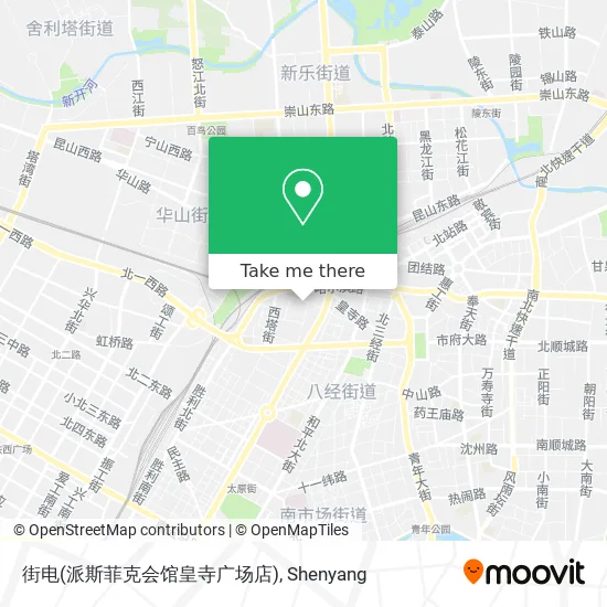 街电(派斯菲克会馆皇寺广场店) map