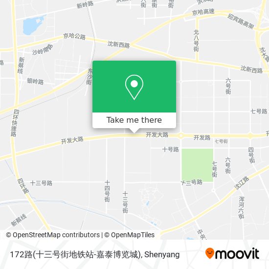 172路(十三号街地铁站-嘉泰博览城) map