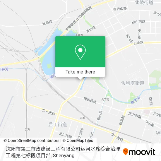 沈阳市第二市政建设工程有限公司运河水席综合治理工程第七标段项目部 map