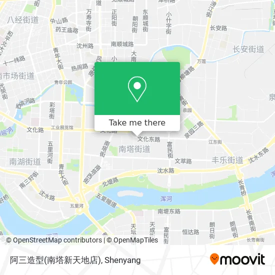 阿三造型(南塔新天地店) map
