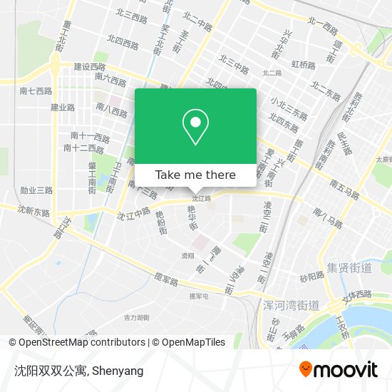 沈阳双双公寓 map