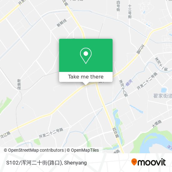 S102/浑河二十街(路口) map
