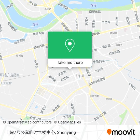 上院7号公寓临时售楼中心 map