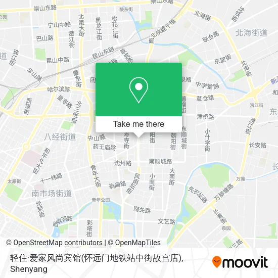 轻住·爱家风尚宾馆(怀远门地铁站中街故宫店) map