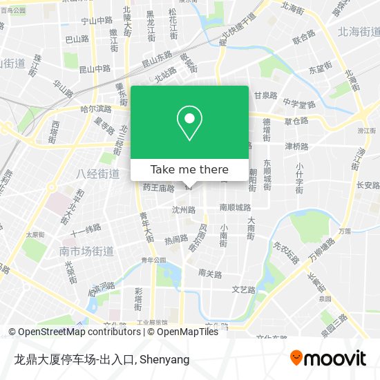 龙鼎大厦停车场-出入口 map