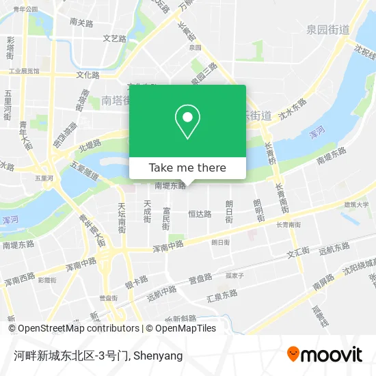 河畔新城东北区-3号门 map