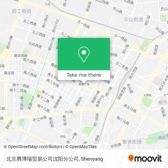 北京腾博瑞贸易公司沈阳分公司 map