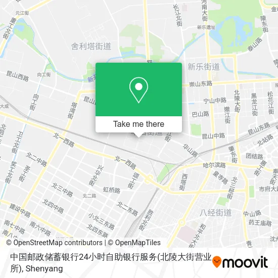 中国邮政储蓄银行24小时自助银行服务(北陵大街营业所) map