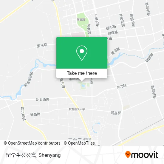 留学生公公寓 map