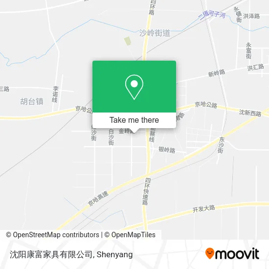 沈阳康富家具有限公司 map