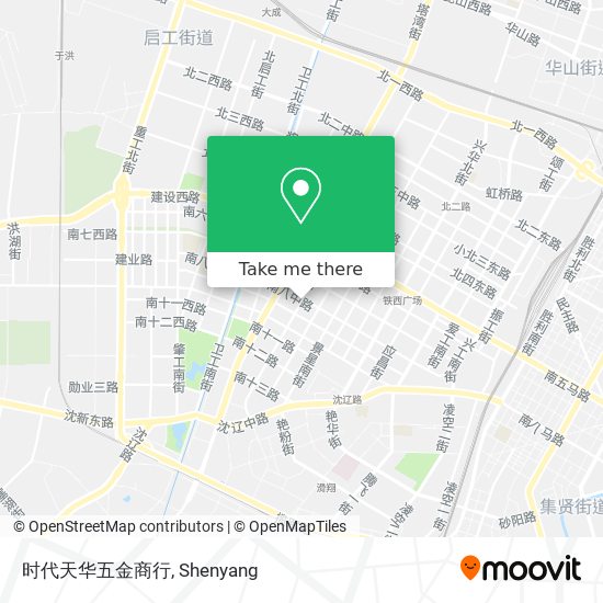 时代天华五金商行 map