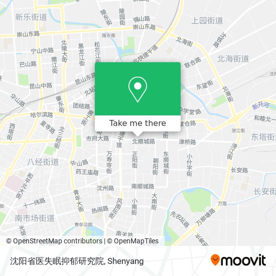 沈阳省医失眠抑郁研究院 map