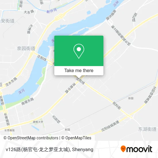 v126路(杨官屯-龙之梦亚太城) map