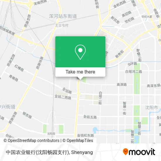 中国农业银行(沈阳畅园支行) map