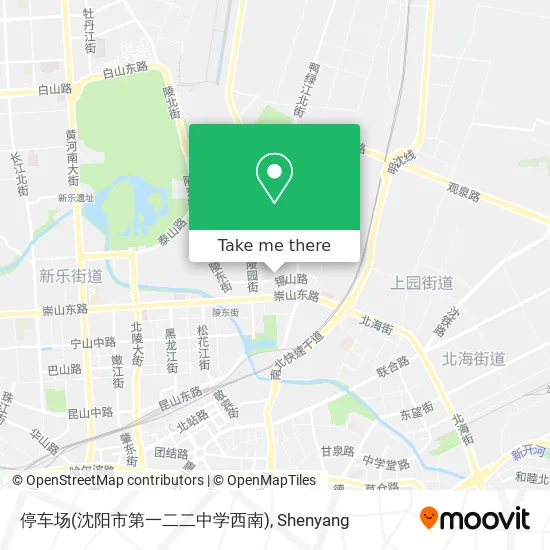 停车场(沈阳市第一二二中学西南) map