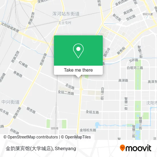 金韵莱宾馆(大学城店) map
